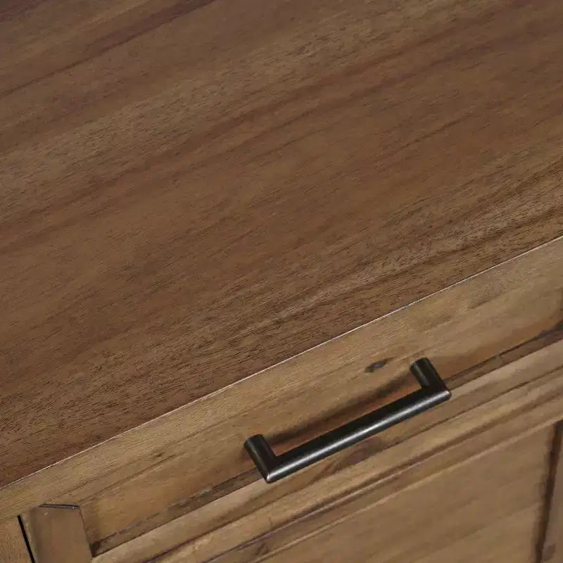 Jofran, Table d'appoint rustique de transition en bois Claremont avec rangement