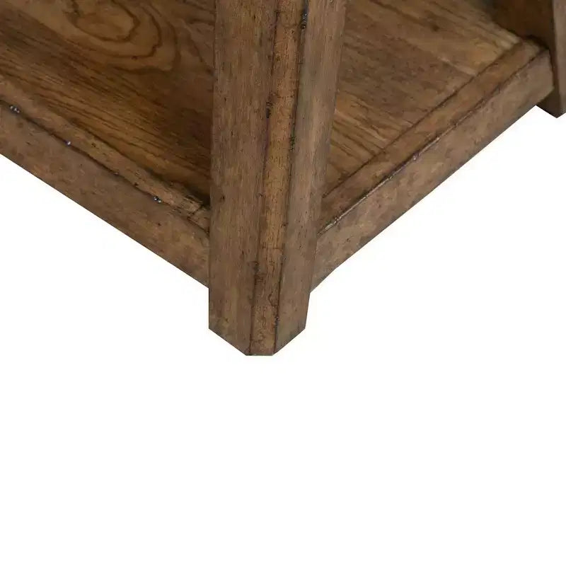 Liberty Furniture, table d'appoint octogonale Carolina Park pour salon - Chêne ambre-brun