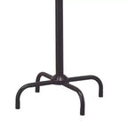 Okak Portant à manteaux autoportant élégant en métal avec 3 niveaux de crochets, porte-manteau au design minimaliste, étagère de rangement pour salon, chambre, noir