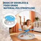 Chaise pivotante sensorielle pour enfants, chaise tournante avec poignée de sécurité et design antidérapant, entraînement de la coordination corporelle
