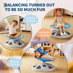 Chaise pivotante sensorielle pour enfants, chaise tournante avec poignée de sécurité et design antidérapant, entraînement de la coordination corporelle