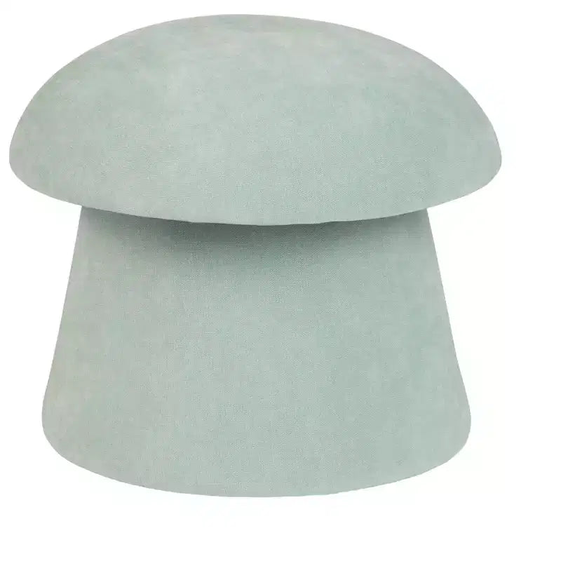 Crestview Collection Green Upholstered Mushroom Ottoman with Storage