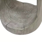 MAYEERTY 1 Table d'appoint moderne creuse en MGO, Table d'appoint artistique pour salon, chambre, patio extérieur