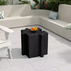MAYEERTY 1 Pack Table d'appoint modulable en forme de puzzle, Table basse artistique en MGO pour salon intérieur/extérieur, patio