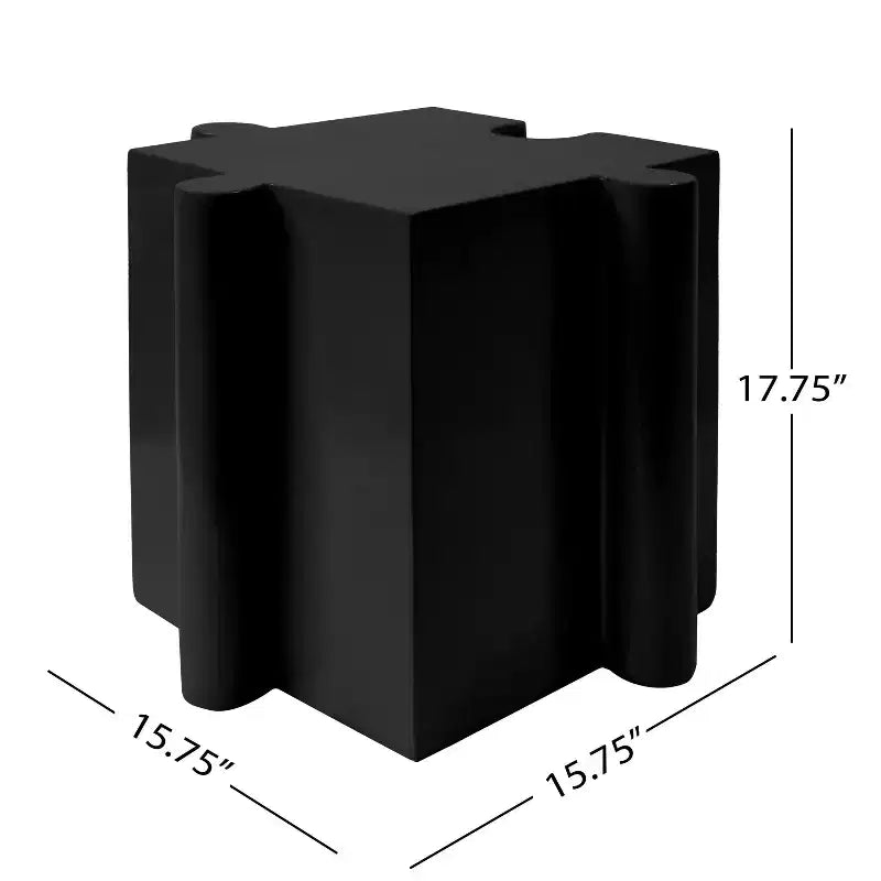 MAYEERTY 1 Pack Table d'appoint modulable en forme de puzzle, Table basse artistique en MGO pour salon intérieur/extérieur, patio