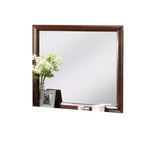 Miroir de coiffeuse Royal Hampton, 40 pouces, bois massif merisier foncé