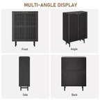 Meuble de rangement pour chaussures d'entrée, organiseur de chaussures en bois à 6 niveaux, armoire de rangement autoportante de 109 cm de haut pour couloir, salon, bureau
