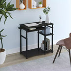 HOMLUX 31 Bureau d'ordinateur avec étagère de rangement, tiroir clavier coulissant et support pour multiprise