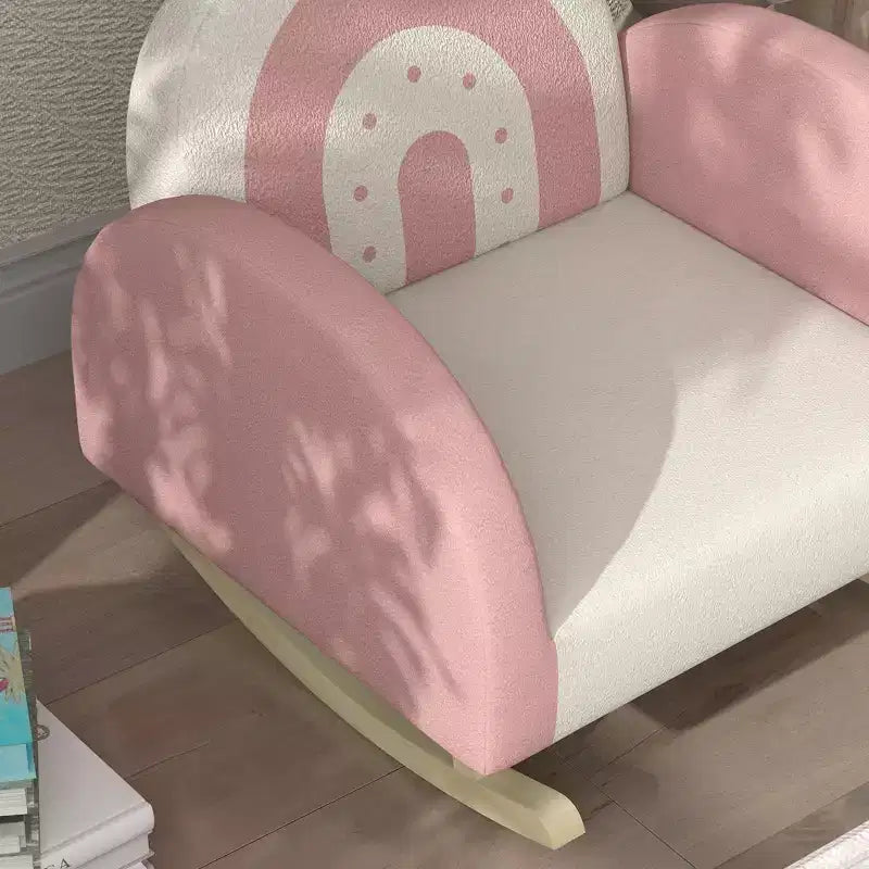 Fauteuil à bascule pour enfants, Chaise pour tout-petits Princesse Couronne, Fauteuil à bascule pour enfants pour chambre, salle de jeux