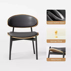 Luck Live Modern Lot de 2 chaises de salle à manger contemporaines avec structure en métal, assise et dossier rembourrés