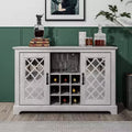 Galano 2-Door Cabinet with Bottle Storage and Cut-Out Door Design 45.7 W  15.7 D  29.3 H