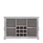Meuble Galano à 2 portes avec rangement pour bouteilles et portes à découpes 45,7 L 15,7 P 29,3 H