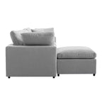 Canapé sectionnel convertible avec accoudoirs inclinés, canapé 4 places rembourré, canapé sectionnel avec coussins amovibles