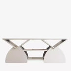 Table basse rectangulaire à bords arrondis et étagères ouvertes GDFStudio Indigo