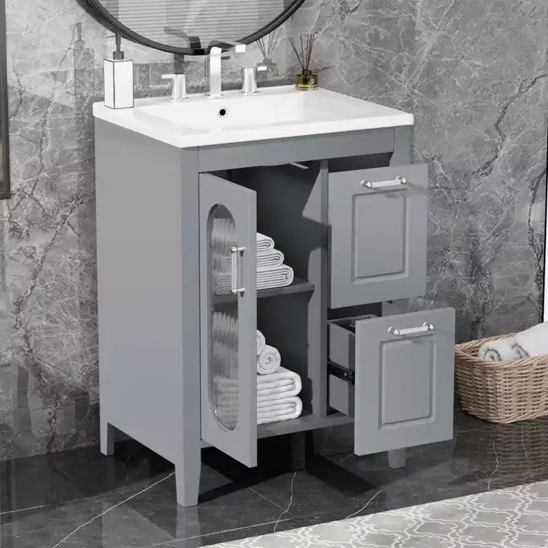 MAYEERTY Meuble de Salle de Bain Noir Triangle Étagère Réglable MDF Moderne