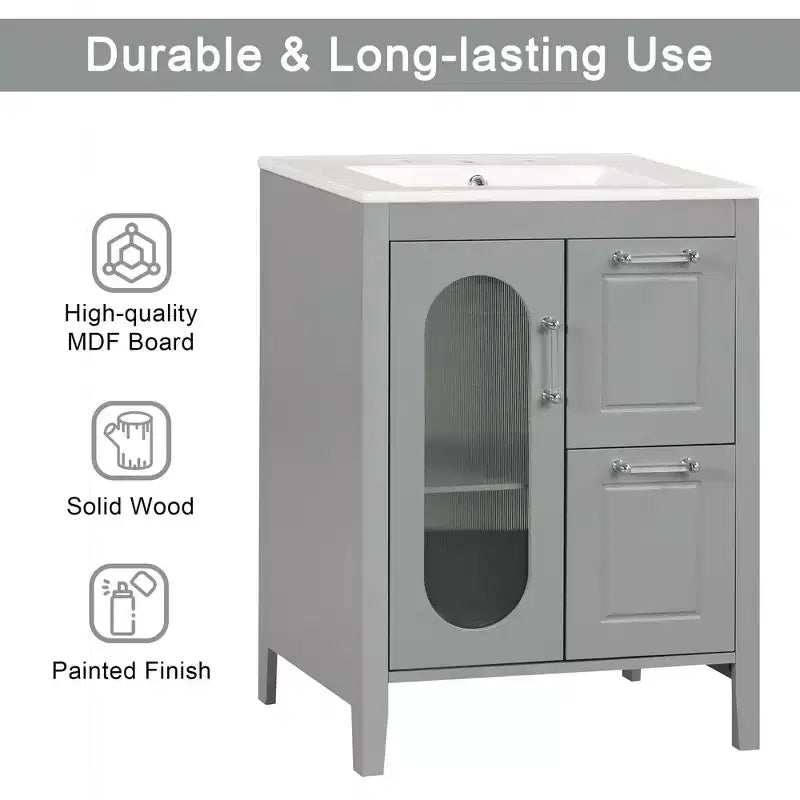 MAYEERTY Meuble de Salle de Bain Noir Triangle Étagère Réglable MDF Moderne
