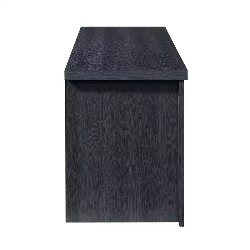 Meuble TV en bois AndMakers de 132,08 cm avec 1 armoire de rangement vitrée pour téléviseurs jusqu'à 152,4 cm.