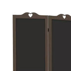 Paravent en bois avec tableau noir, paravent pliable à 4 panneaux pour bureau à domicile, 1,68 m