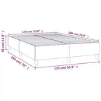Cadre de lit moderne en polyester gris foncé, grandeur double