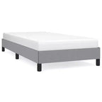 Cadre de lit en polyester gris clair, contreplaqué, bois manufacturé, Twin XL