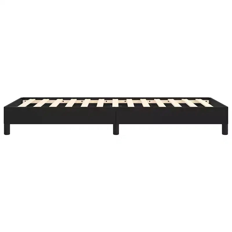 Cadre de lit en similicuir noir, contreplaqué, bois manufacturé Twin XL