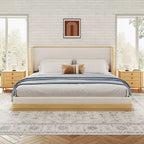 Christopher Knight Home Joriel Mid-Century Modern Chenille Upholstered Platform Bed