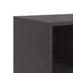 vidaXL Commode noir Acier laminé à froid Meuble de rangement rectangulaire