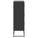 vidaXL Meuble haut noir Acier 68,5x38,5x123,5 cm Meuble haut Rectangulaire