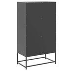 vidaXL Meuble haut noir Acier 68,5x38,5x123,5 cm Meuble haut Rectangulaire