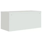 vidaXL Classeur gris clair en acier enduit de poudre 89,9 x 40 x 109,9 cm