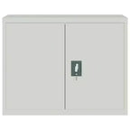 vidaXL Classeur gris clair en acier enduit de poudre 89,9 x 40 x 109,9 cm