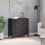 vidaXL Meuble de Rangement à Tiroirs Classeur de Dossiers Meuble de Salon en Bois de Pin Massif