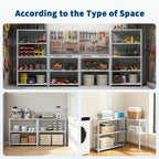 Étagères de rangement réglables COZONY, unité d'organisation en métal pour garage, chambre, salon, bureau, placard