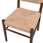 Christopher Knight Home Rhea Chaises de salle à manger rustiques en bois d'hévéa tissé (Lot de 2)