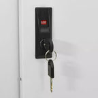 vidaXL Classeur de rangement verrouillable avec porte coulissante en acier