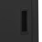 vidaXL Classeur de rangement verrouillable avec porte coulissante en acier