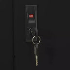 vidaXL Classeur de rangement verrouillable avec porte coulissante en acier