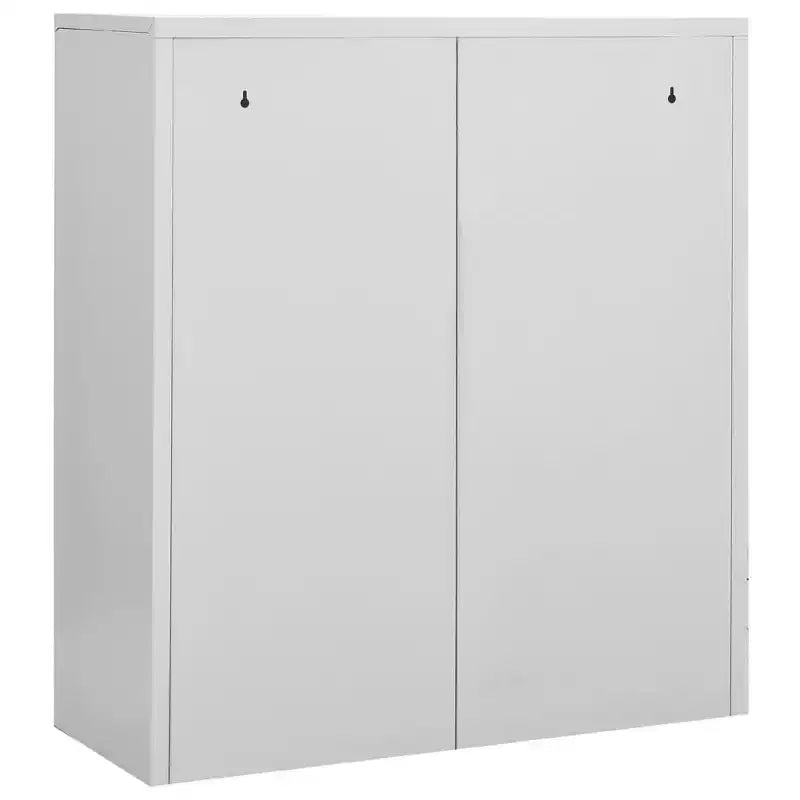 vidaXL Meuble de rangement classeur de bureau avec serrure pour bureau à domicile Acier - Gris clair Sans jardinière