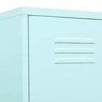 vidaXL Armoire de rangement métallique Organiseur de casiers pour école, bureau, en acier - Vert olive