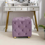 TUYOHW Pouf de rangement 18 cubes, repose-pieds en velours avec compartiment caché, tabouret unique en forme de dé pour salon, chambre à coucher, entrée