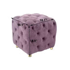 TUYOHW Pouf de rangement 18 cubes, repose-pieds en velours avec compartiment caché, tabouret unique en forme de dé pour salon, chambre à coucher, entrée