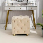 TUYOHW Pouf de rangement 18 cubes, repose-pieds en velours avec compartiment caché, tabouret unique en forme de dé pour salon, chambre à coucher, entrée