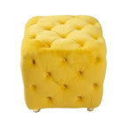 TUYOHW Pouf de rangement 18 cubes, repose-pieds en velours avec compartiment caché, tabouret unique en forme de dé pour salon, chambre à coucher, entrée