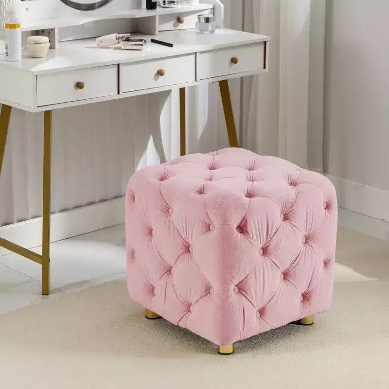 TUYOHW Pouf de rangement 18 cubes, repose-pieds en velours avec compartiment caché, tabouret unique en forme de dé pour salon, chambre à coucher, entrée