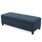 TUYOHW 50.75 Banc de Rangement Ottoman, Banc Ottoman Rembourré pour Pied de Lit avec Compartiment de Rangement Caché, Ottoman pour Salon, Entrée