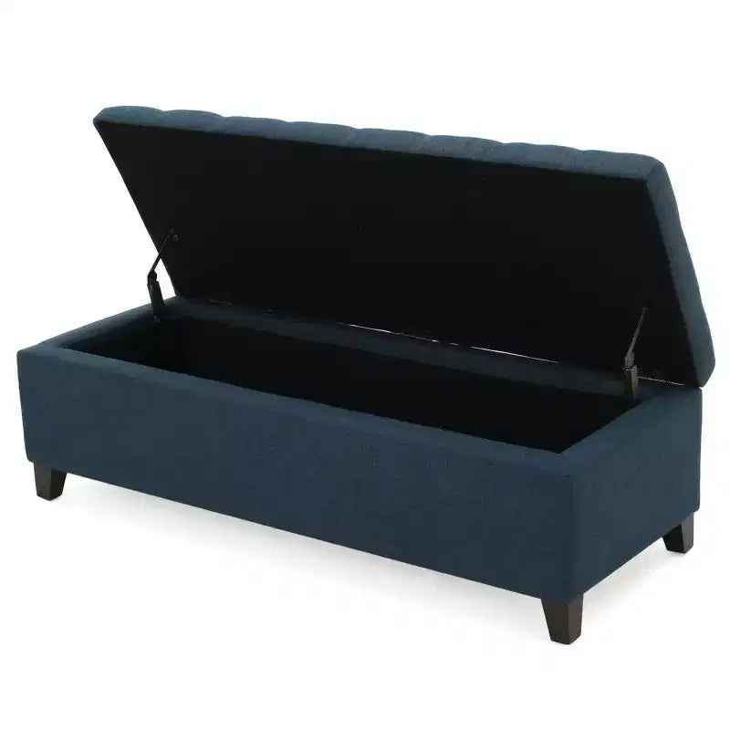 TUYOHW 50.75 Banc de Rangement Ottoman, Banc Ottoman Rembourré pour Pied de Lit avec Compartiment de Rangement Caché, Ottoman pour Salon, Entrée