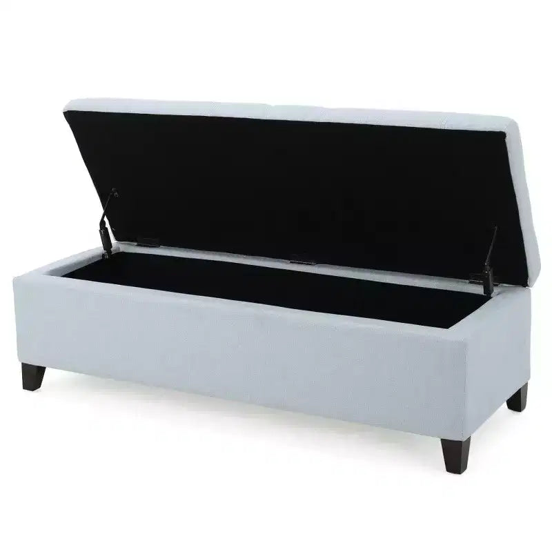 TUYOHW 50.75 Banc de Rangement Ottoman, Banc Ottoman Rembourré pour Pied de Lit avec Compartiment de Rangement Caché, Ottoman pour Salon, Entrée