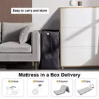 Matelas Dyonery 6 pliant en mousse à mémoire de forme avec housse lavable et sac de rangement, matelas de sol pliable pour lit d'appoint/dortoir/camping/lit escamotable