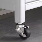 Étagères de rangement mobiles en métal MAYEERTY avec portes, capacité de charge de 250 kg, rangement vertical et déplacement fluide