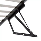 Lit de rangement relevable VECELO double/grand format rembourré, cadre de lit plateforme en métal avec tête de lit éclairée, ports USB et étagères, marron/gris